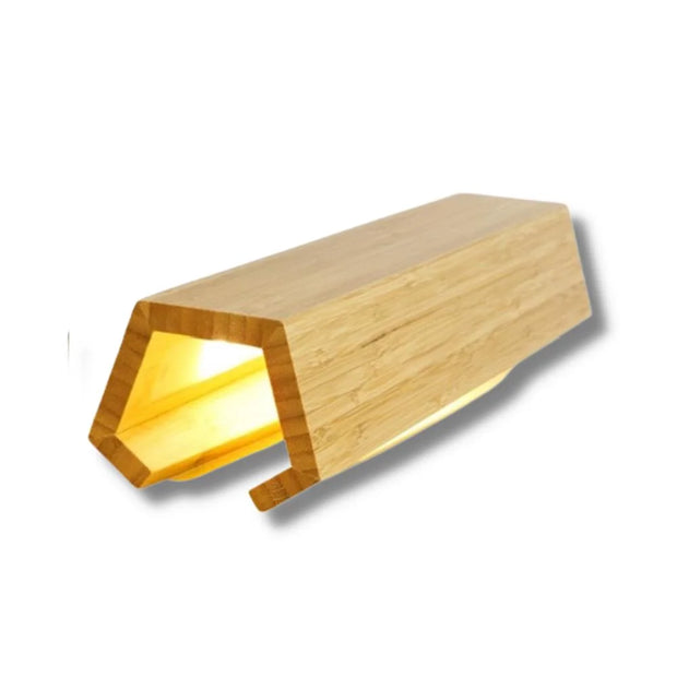 Lampe de chevet Bambou LED Pentagone - Bambou Planète
