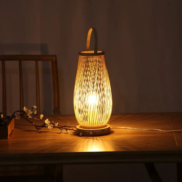 Lampe de Chevet Bambou Lanterne 2